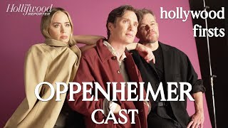 Oppenheimer Cast Play Hollywood Firsts Cillian Murphy Emily Blunt amp Matt Damon Share First Times [upl. by Hartzke212]