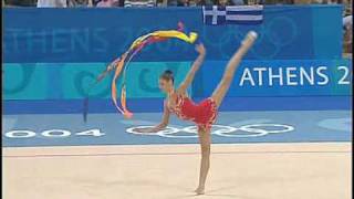 Svetlana Rudalova w Ribbon  04 Athens OG [upl. by Esdnil]