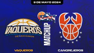 Vaqueros de Bayamón vs Cangrejeros de Santurce  VaquerosBSN 2024 [upl. by Mixam725]