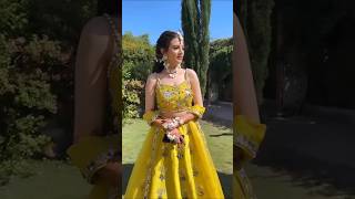 shorts Weeding Outfit Gorgious outfit weddingdress bridal look trending youtubeshorts haldi [upl. by Nella383]