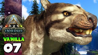 DOMANDO THYLACOLEO UMA FORTE DEFESA ARK FJORDUR VANILLA 07 [upl. by Jeavons576]