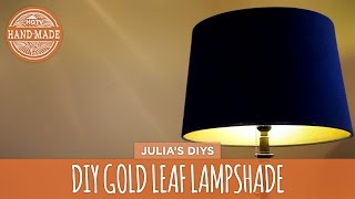 DIY Gold Leaf Lampshade  HGTV Handmade [upl. by Secilu557]