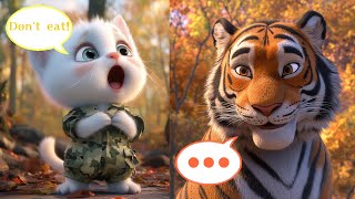 The story of an abandoned kitten who meets and grows up with a wild tiger [upl. by Tobiah210]