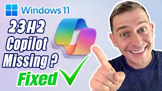 How to Enable Copilot Missing on New Update 23H2 Windows 11 All Methods [upl. by Cosme]