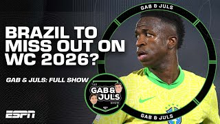 GAB amp JULS FULL SHOW Brazil to miss out on World Cup 2026 Koeman given up on De Ligt  ESPN FC [upl. by Roht]