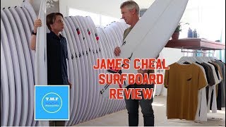 James Cheal explaining his Chilli Surfboard models [upl. by Lorrayne253]