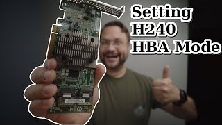 Setting HP H240 to HBA mode Troubleshooting [upl. by Klinges960]