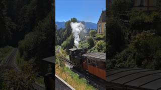 Achenseebahn bei Eben in Tirol mit lok 4 HANNAH dampflok trainspotting eisenbahn [upl. by Ciro]