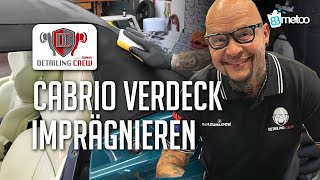 Cabriodach Verdeck imprägnieren mit Sonax FabricCoating Cabrioverdeck amp Textil Imprägnierung [upl. by Regen]