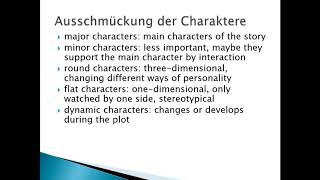 Characterization of a figure in literature  Englisch [upl. by Tray554]