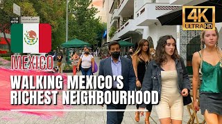 🇲🇽 Mexico City Walking Tour  Polanco Mexico City Luxury Neighbourhood 4K HDR  60fps [upl. by Analise]