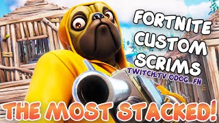 Most Stacked Fortnite Customs on Twitch [upl. by Grube715]