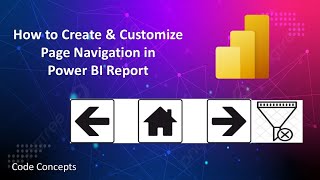 page navigation using buttons in power bi  power bi page navigation menu [upl. by Sacksen]