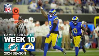 Miami Dolphins vs Los Angeles Rams Game Highlights  NFL 2024 Season Week 10 [upl. by Hose]