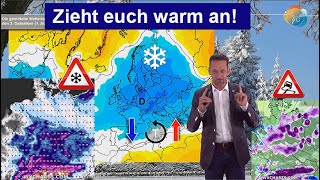 Zieht euch warm an Einwinterung in Etappen Aktuelle Kälte amp Wettervorhersage 2330112023 [upl. by Lavinie451]