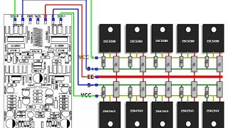 Transistors ko parallel kaise kre Amplifier ki Power kese bdhaye Amplifier ki power Stage kese bnaye [upl. by Carlynne]