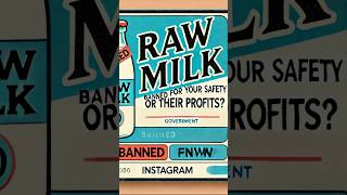 Raw Milk Banned for Health or Profits RawMilk HealthFreedom BigDairy [upl. by Sussna174]