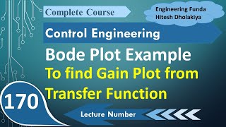 Bode Plot Example Generating Gain Plot from Transfer Function in Control Systems [upl. by Norraf544]