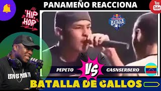 PANAMEÑO REACCIONA Canserbero Vs Pepeto RED BULL BATALLA DE LOS GALLOS [upl. by Leryt]