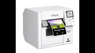 Colorworks Epson C4000 Impresora de etiquetas a demand [upl. by Ok343]