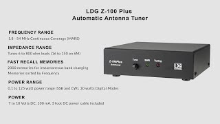 LDG Z100 Plus Automatic Antenna Tuner  Feature Overview [upl. by Sulihpoeht907]