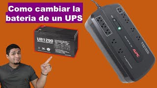 Como cambiar la bateria de UPS  APC 750  APC 550 [upl. by Eelibuj]