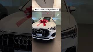 Audi Q3 Daytona Grey Ibis White or Chronos Grey Which would you choose audiq3 audi [upl. by Cosma]