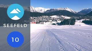 Blue 10 Seefeld  Piste View [upl. by Alodee391]