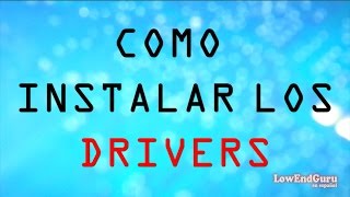 Como instalar los Drivers o Controladores en Windows 7 8  XP  Vista [upl. by Nikita]