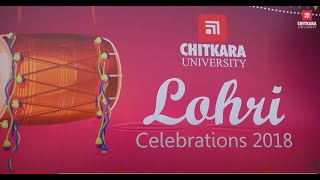 Lohri celebrations  Chitkara University [upl. by Arahas]