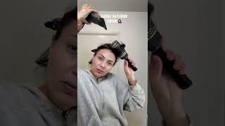 Tuto frange rideaux 🪮repost hairstyle [upl. by Minton]