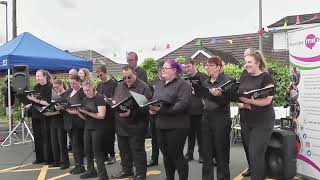 Rhodes Bank Choir at Dr Kershaws Fun Day 2024  Proud  Pennine Mencap Live Performance [upl. by Gitt]