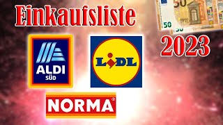 Feuerwerk Einkaufsliste 2023  100 Euro LidlAldiNorma FULL HD [upl. by Monson]