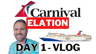 Carnival Elation Bahamas VLOG Cruise  Day 1 Embarkation from Jacksonville Florida [upl. by Sadler]