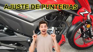 COMO AJUSTAR LAS PUNTERIAS DE UNA MOTO ITALIKA 200 Z [upl. by Bail]