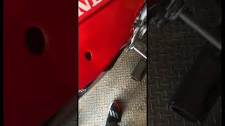 Got a drag pipe for my dirt bike 🥁🥁 how she sound  crf450r [upl. by Hertberg]