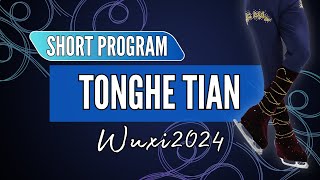 Tonghe TIAN CHN  Junior Men Short Program  Wuxi 2024 [upl. by Esorbma]