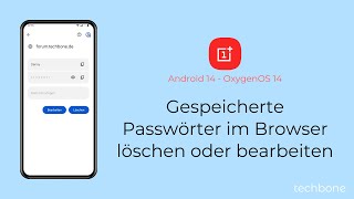 Gespeicherte Passwörter im Browser löschen oder bearbeiten  OnePlus Android 14  OxygenOS 14 [upl. by Krusche]