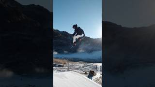 Corvatsch Park aka Freestyle Heaven ❤️‍🔥 snowboard snowboarding jump flip wintersport [upl. by Hplodur27]