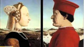 Piero della Francesca Portrait of Federico da Montefeltro and Portrait of Battista Sforza1466 [upl. by Eeldarb665]