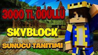 3000 TL ÖDÜLLÜ SkyBlock Sunucusu  RabelsMC  Minecraft sunucu tanıtımı [upl. by Kelsey758]