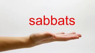 How to Pronounce sabbats  American English [upl. by Tham]