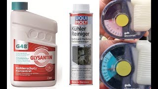 Kühlmittel wechseln rot auf grün Liqui Moly Kühler Reiniger und Kühlsystem entlüften BMW E39 [upl. by Winograd]