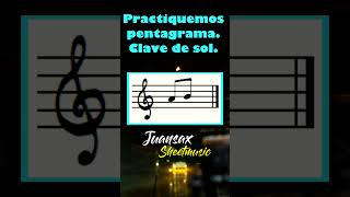 PENTAGRAMA CLAVE SOL lecturamusical aprendermusicaonline [upl. by Rosalinda]