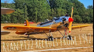 Ryan PT 22 Recruit Rundflug Rheinland Langenfeld Solingen Düsseldorf 4K [upl. by Atalante]