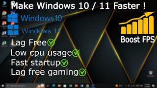 Make windows 10 faster   windows10slowbootproblem windows10slow windowslowwindowsslow [upl. by Lewse]