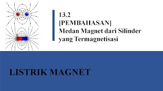 Listrik Magnet 132 Latihan Medan magnet dari Silinder yang termagnetisasi [upl. by Ahsinaj]