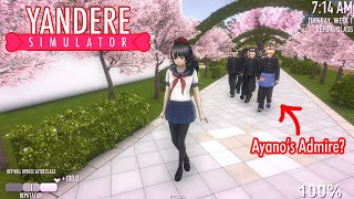 Ayano Become most popular student at Akademi High  Ayanos Admire Yandere Simulator Concepts [upl. by Theodosia]