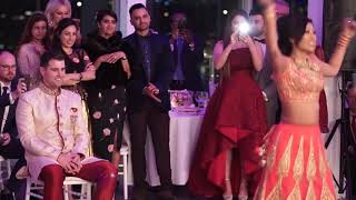 Bride surprises Groom with a beautiful Indian Dance [upl. by Naesal]