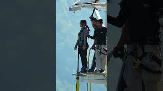 Indias highest bungy jumping❤Himalayan bungy SahilRawat460 subscribe [upl. by Ztnaj276]